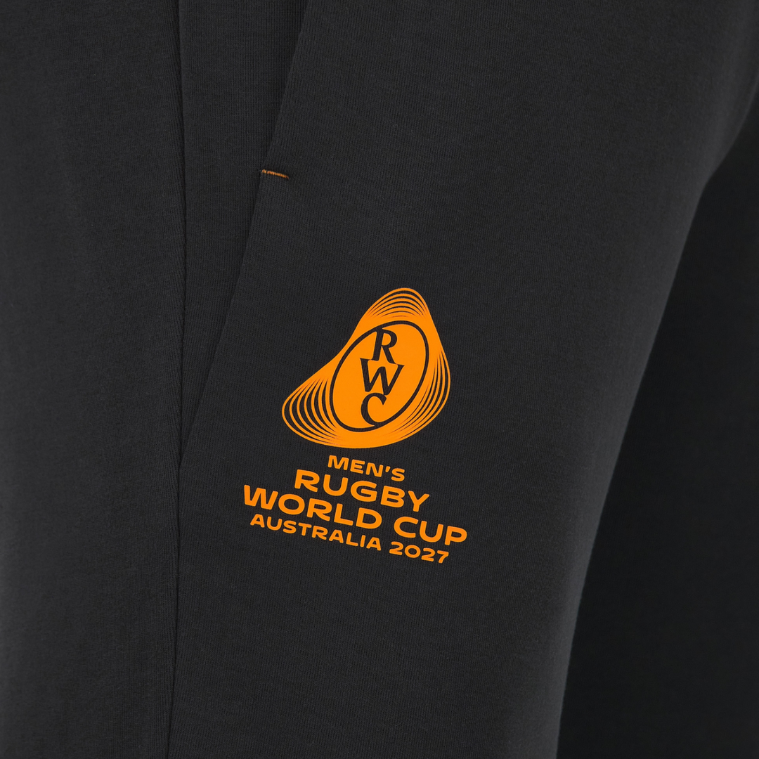 Macron Rugby World Cup 2027 Cotton Pants Black/Orange