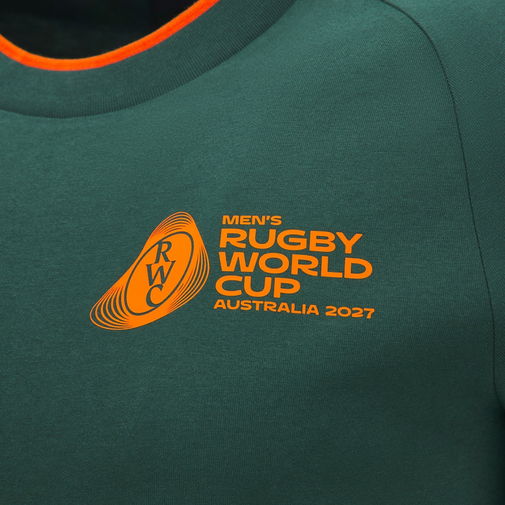 Macron Rugby World Cup 2027 Cotton Tee Dark Green
