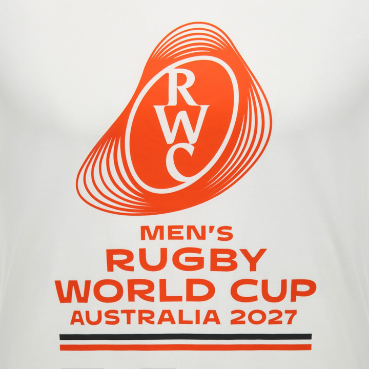 Macron Rugby World Cup 2027 Cotton Tee White/Orange