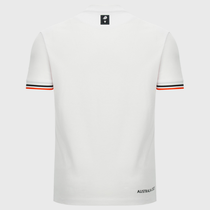 Macron Rugby World Cup 2027 Cotton Tee White/Orange