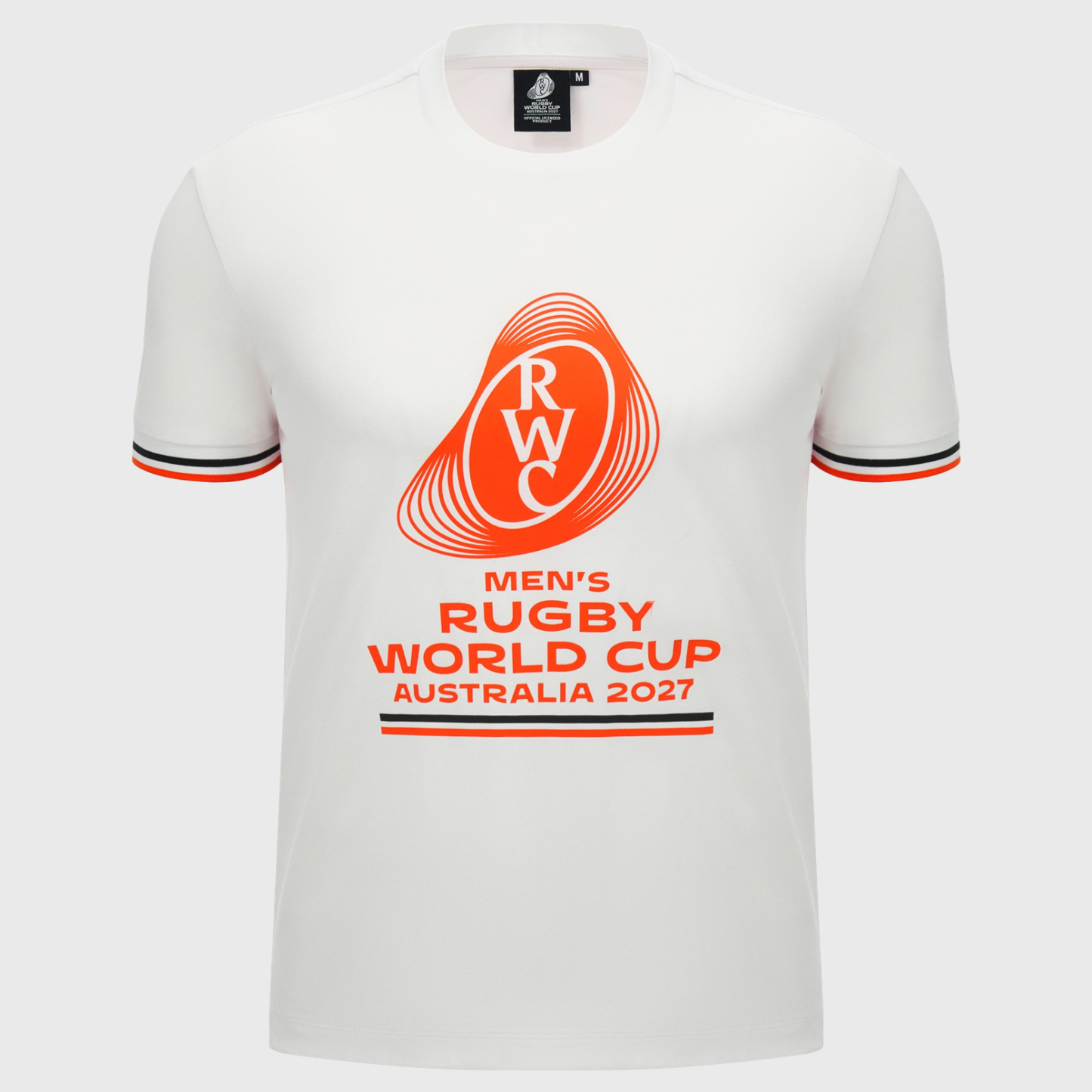 Macron Rugby World Cup 2027 Cotton Tee White/Orange