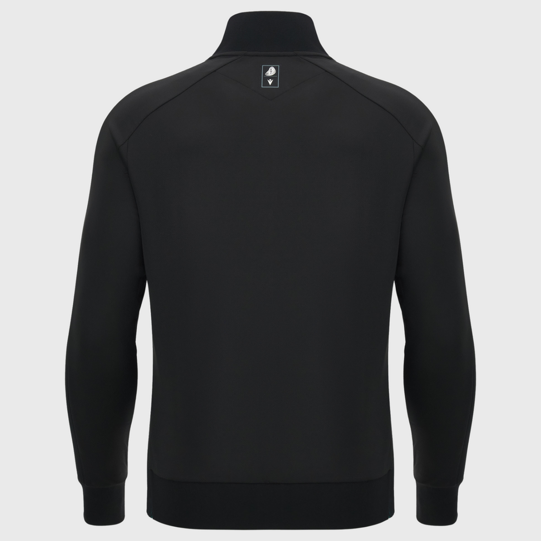 Macron Rugby World Cup 2027 Athleisure Tech Full Zip Black/Turquoise