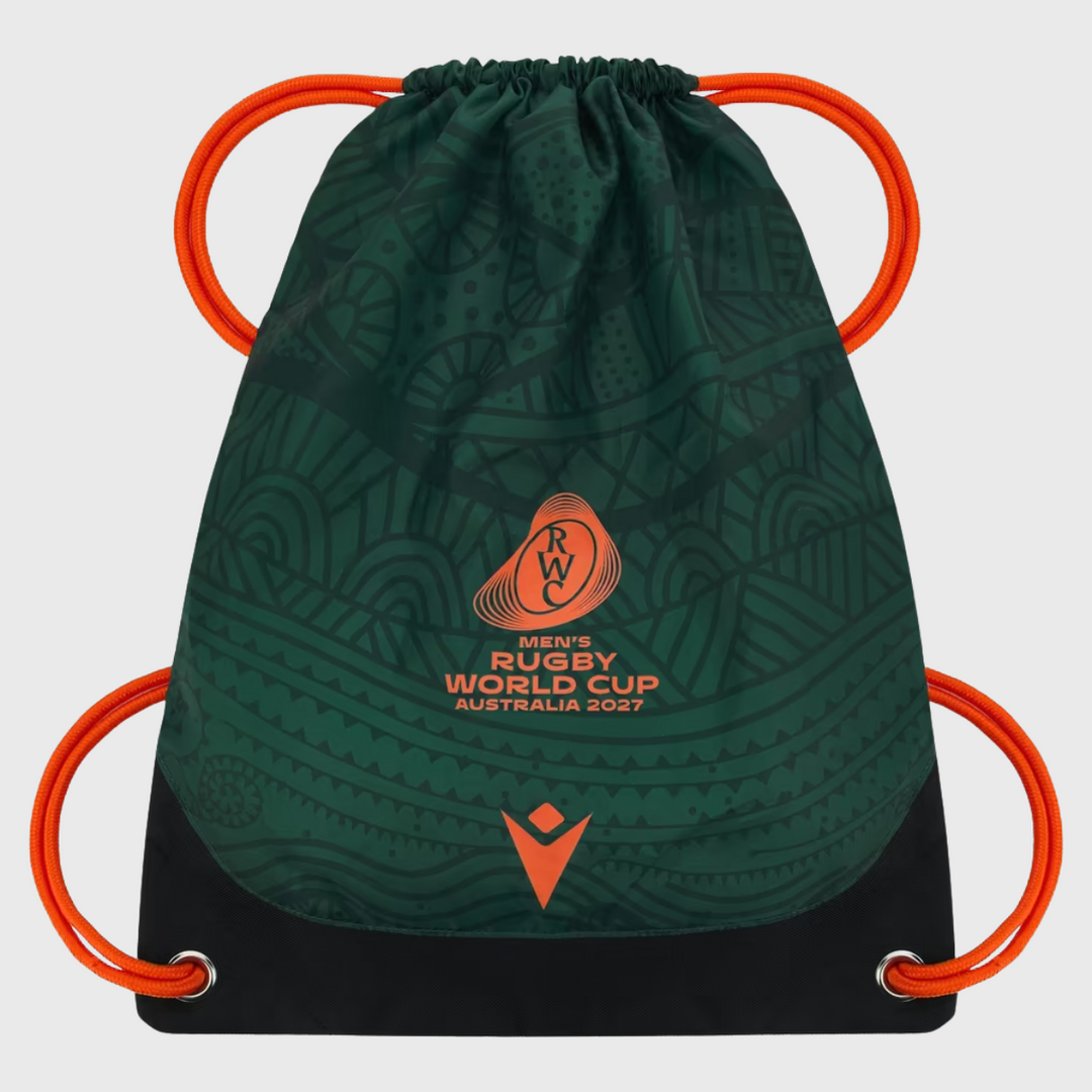 Macron Rugby World Cup 2027 Indigenous Gym Sack Dark Green/Orange