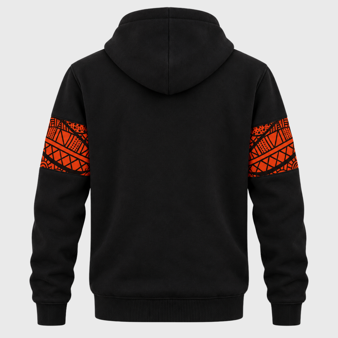Macron Rugby World Cup 2027 Indigenous Cotton Hoody Black/Orange