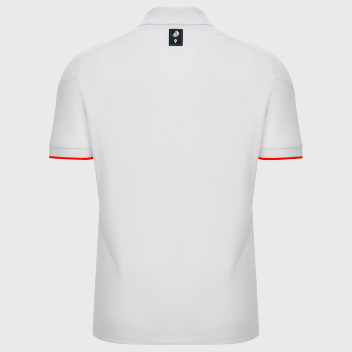 Macron Rugby World Cup 2027 Poly Polo Shirt White/Orange