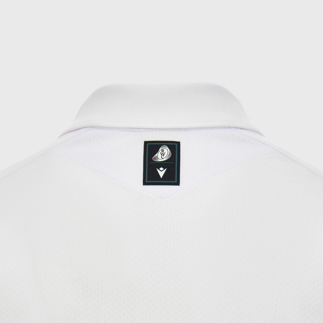 Macron Rugby World Cup 2027 Poly Polo Shirt White/Orange