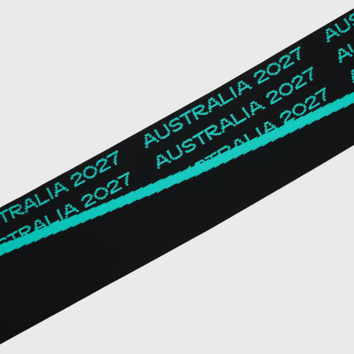 Macron Rugby World Cup 2027 Scarf Black/Turquoise