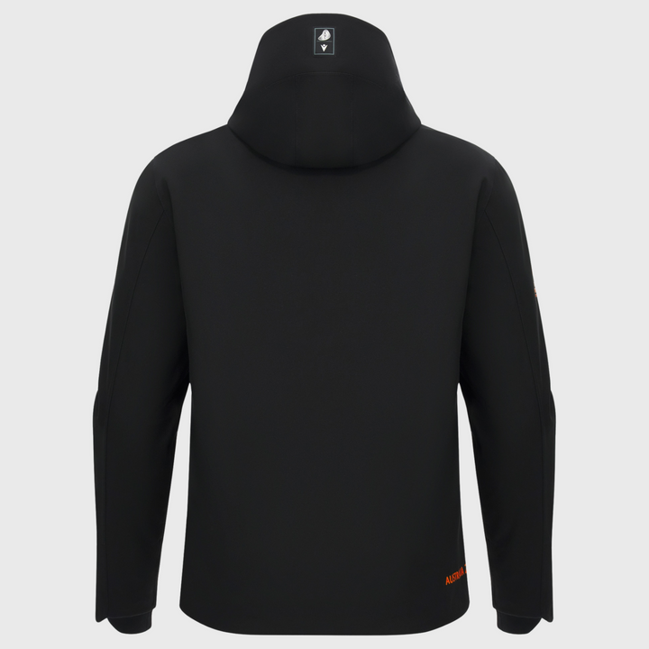 Macron Rugby World Cup 2027 Athleisure Waterproof Jacket Black/Orange