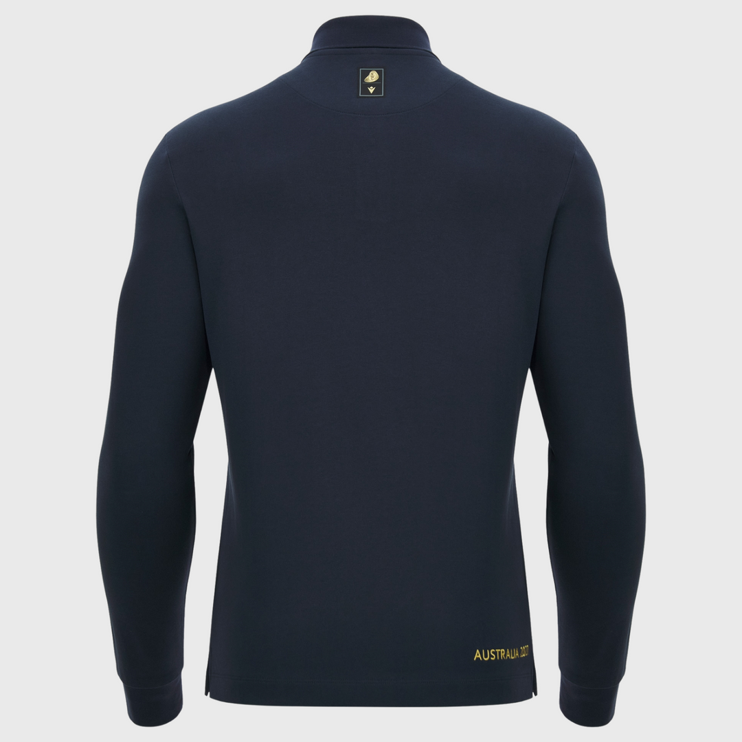 Macron Rugby World Cup 2027 Webb Ellis Long Sleeve Rugby Jersey Navy/Gold