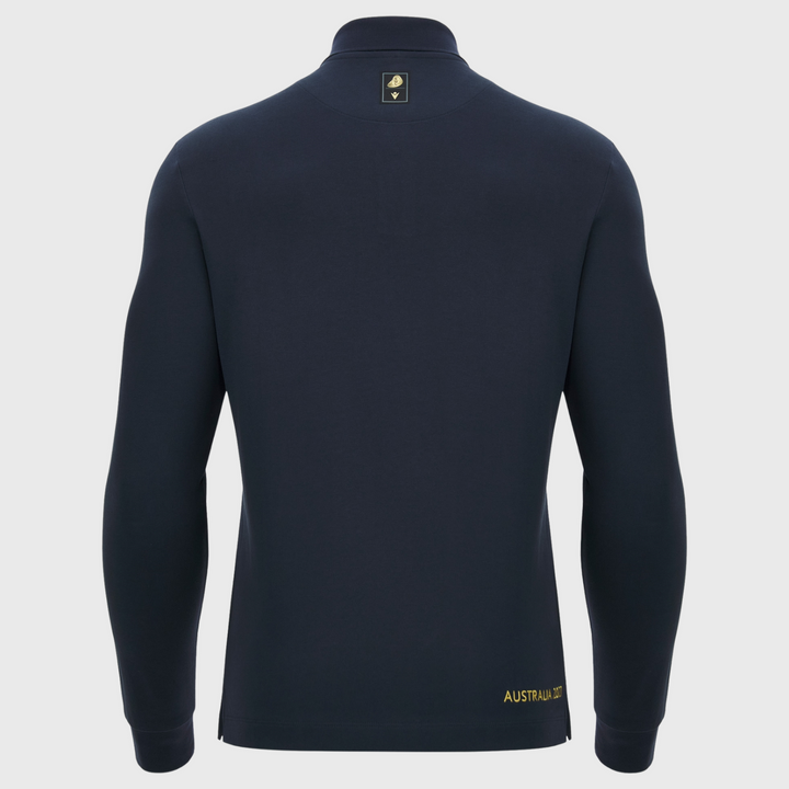 Macron Rugby World Cup 2027 Webb Ellis Long Sleeve Rugby Jersey Navy/Gold