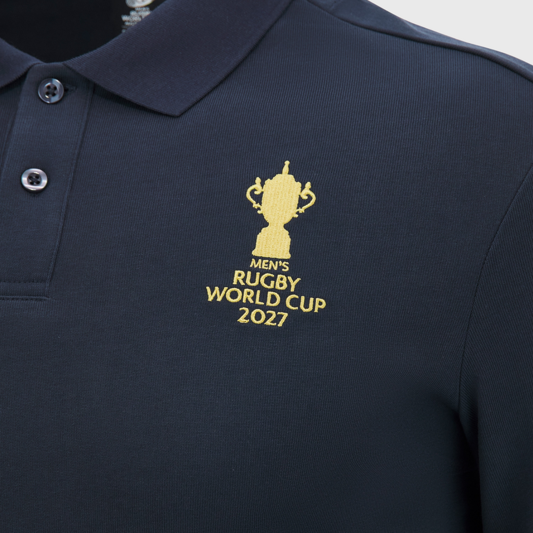 Macron Rugby World Cup 2027 Webb Ellis Long Sleeve Rugby Jersey Navy/Gold