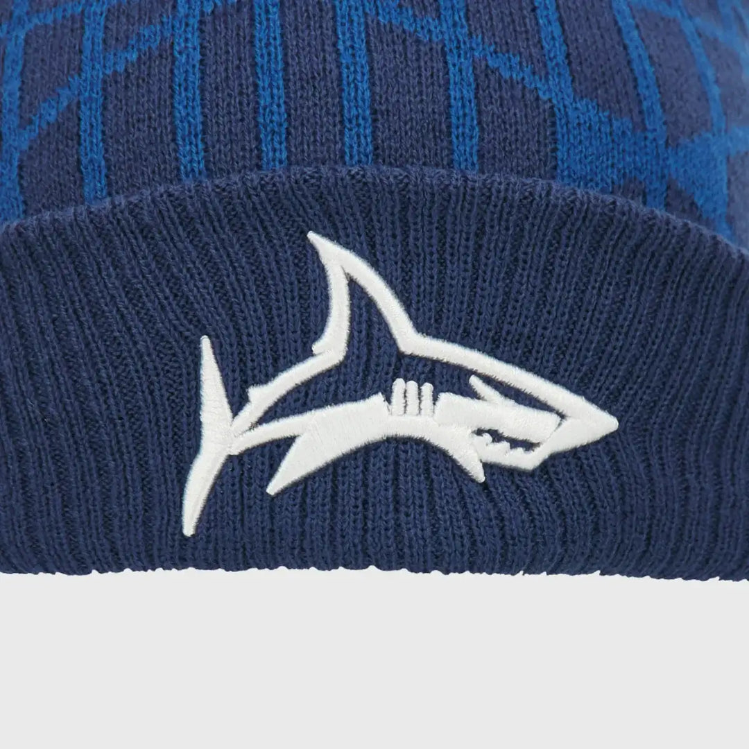 Macron Sale Sharks Bobble Beanie Hat 2026/27