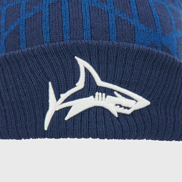 Macron Sale Sharks Bobble Beanie Hat 2026/27
