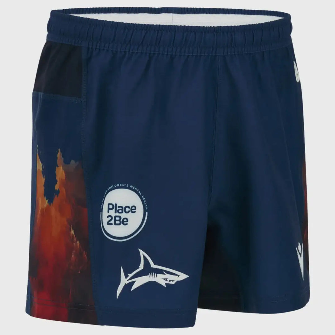 Macron Sale Sharks Home Rugby Shorts 2026/27