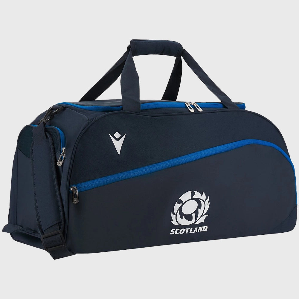 Macron Scotland Rugby Holdall Gym Bag Navy/Royal - Rugbystuff.com
