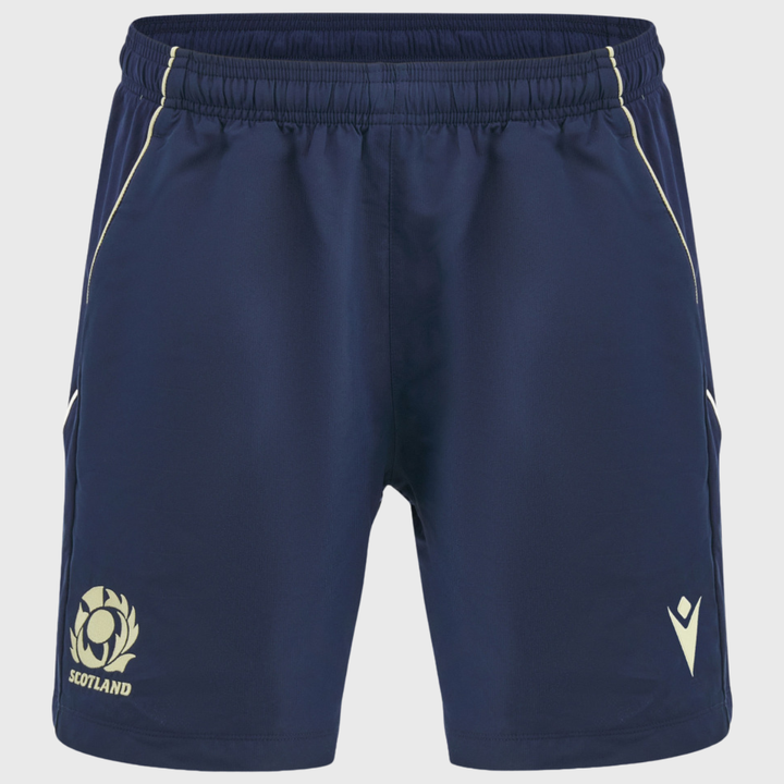 Macron Scotland Rugby Bermuda Gym Shorts Navy/Sand 2026/27