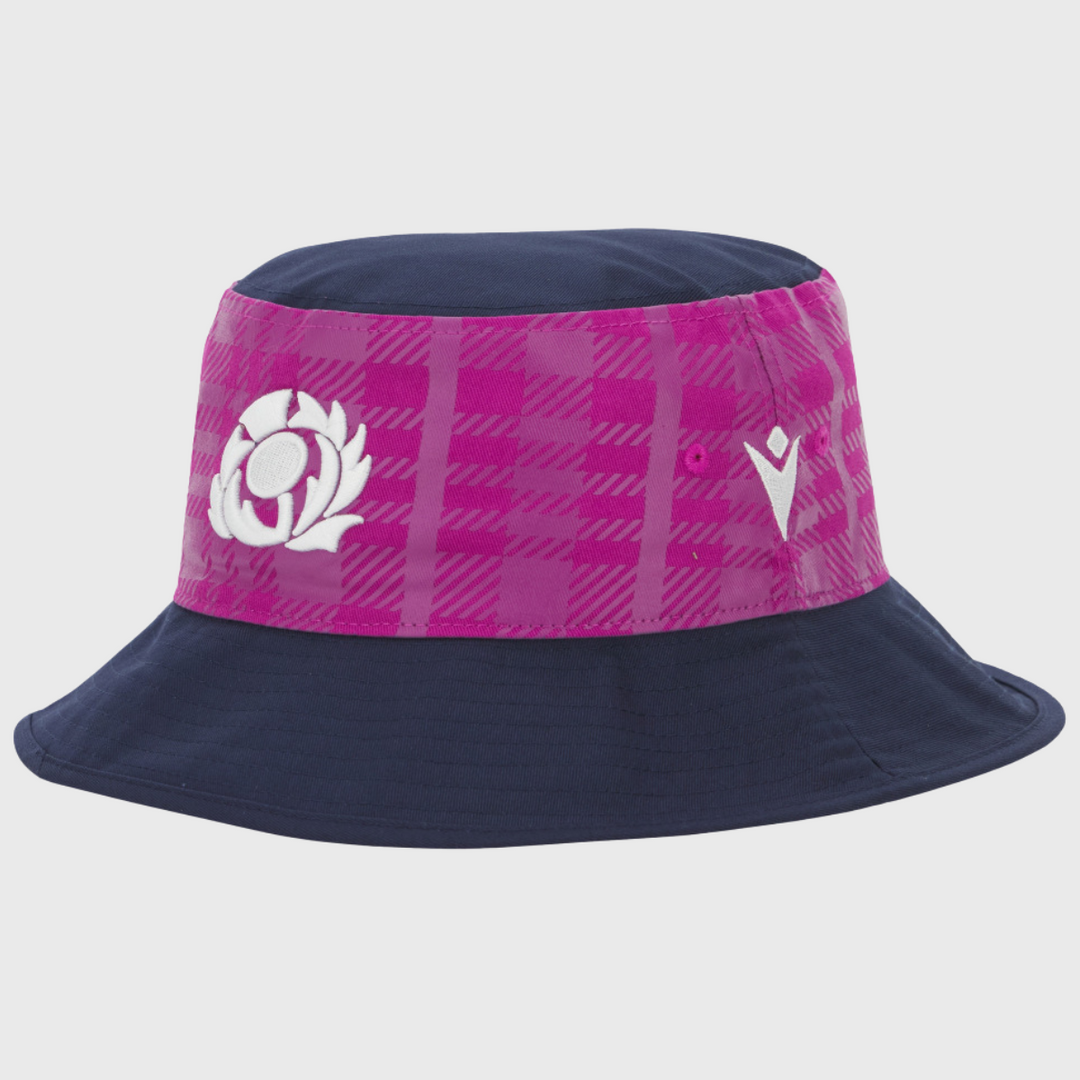 Macron Scotland Rugby Bucket Hat Navy/Purple 2025/26 - Rugbystuff.com