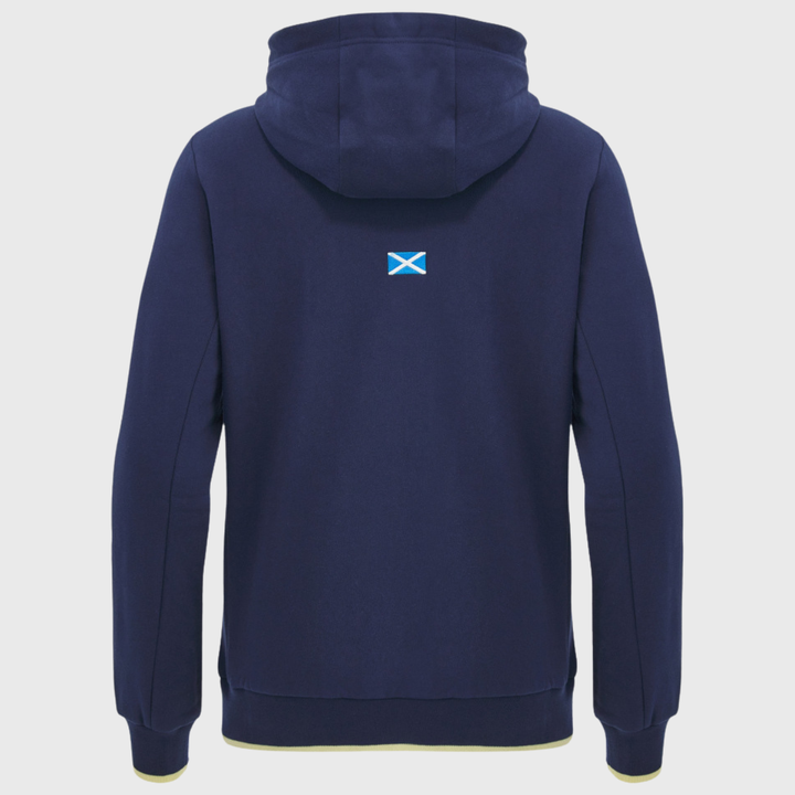 Macron Scotland Rugby Kid's Travel Cotton Hoody Navy/Sand 2026/27