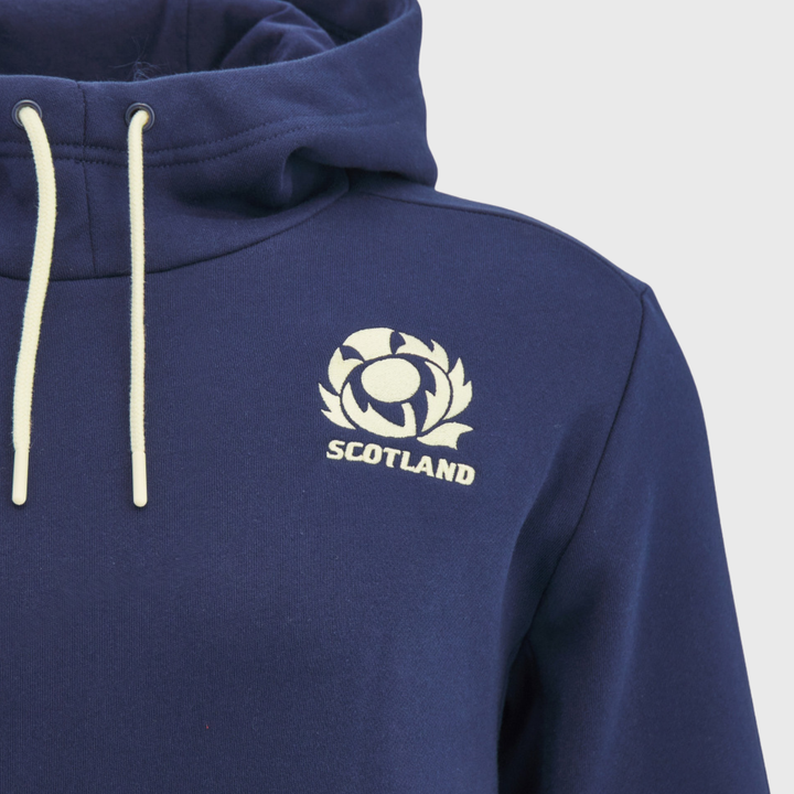Macron Scotland Rugby Travel Cotton Hoody Navy/Sand 2026/27