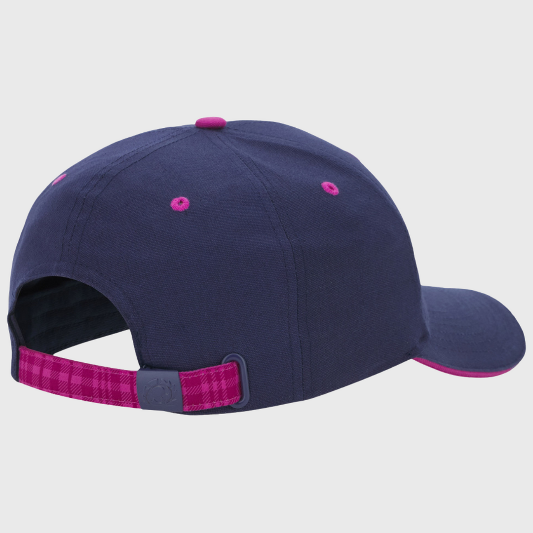 Macron Scotland Rugby Baseball Cap Navy/Purple 2025/26 - Rugbystuff.com