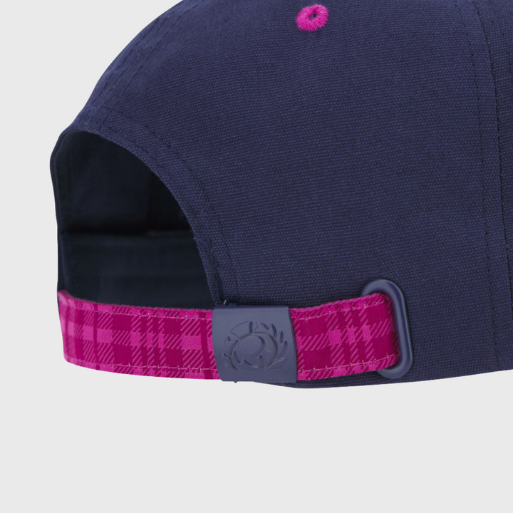 Macron Scotland Rugby Baseball Cap Navy/Purple 2025/26 - Rugbystuff.com