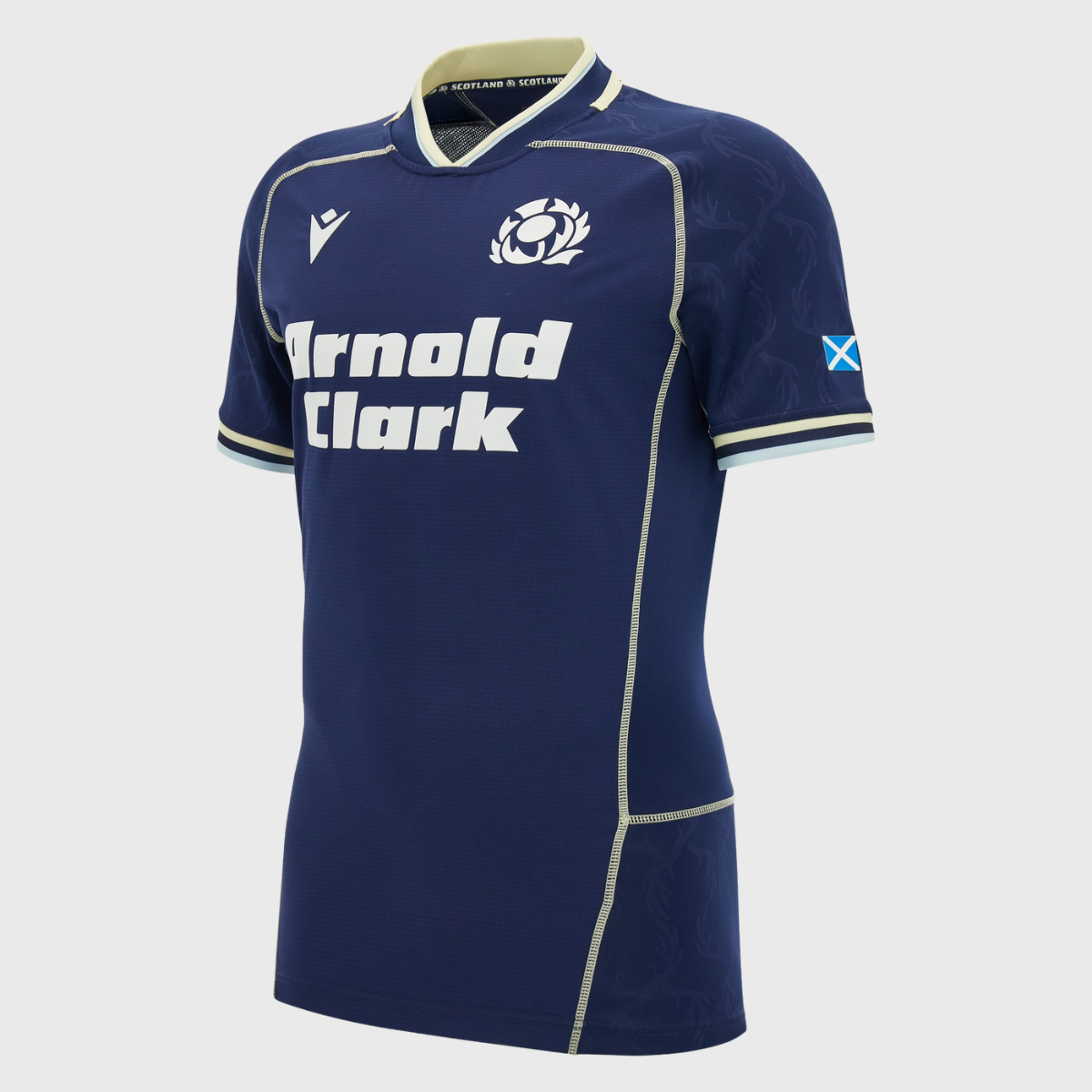 Macron Scotland Men's Home Body Fit Rugby Shirt 2026/27