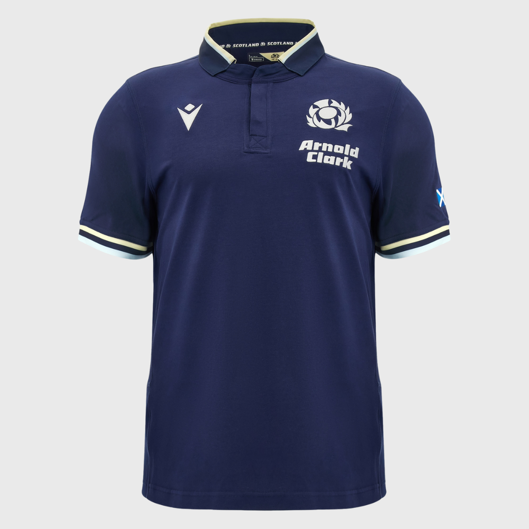 Macron Scotland Men's Home Short Sleeve Rugby Shirt 2026/27