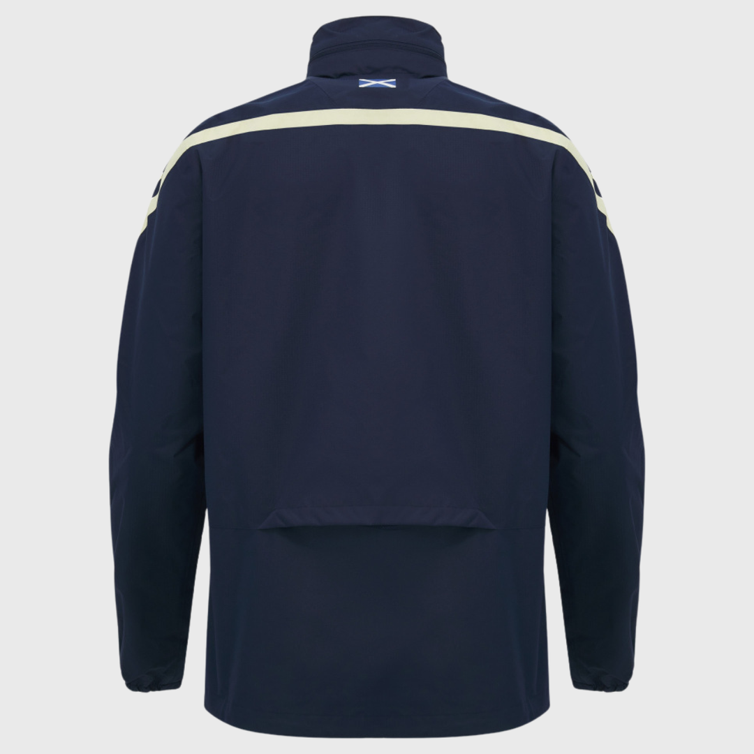Macron Scotland Rugby Waterproof Jacket Navy/Sand 2026/27