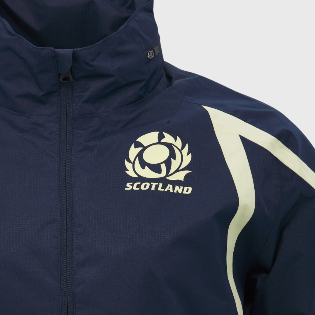 Macron Scotland Rugby Waterproof Jacket Navy/Sand 2026/27