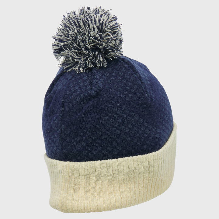 Macron Scotland Rugby Bobble Beanie Hat Navy/Sand 2026/27