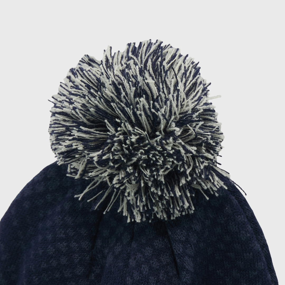 Macron Scotland Rugby Bobble Beanie Hat Navy/Sand 2026/27