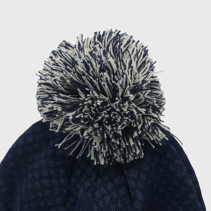 Macron Scotland Rugby Bobble Beanie Hat Navy/Sand 2026/27
