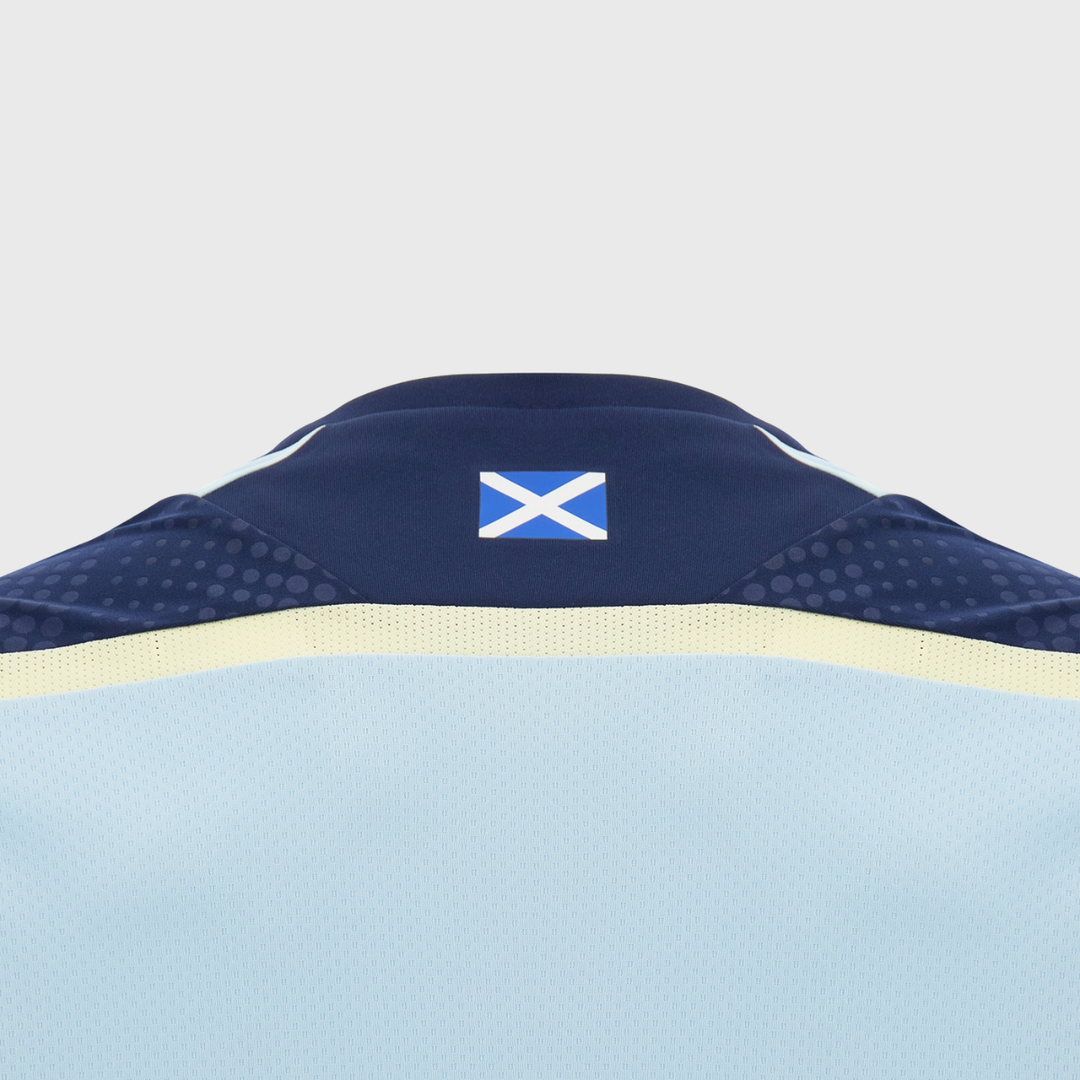 Macron Scotland Rugby Poly Tee Light Blue/Sand 2026/27