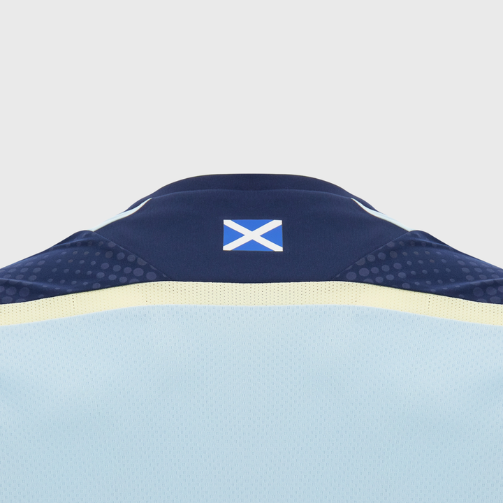 Macron Scotland Rugby Poly Tee Light Blue/Sand 2026/27
