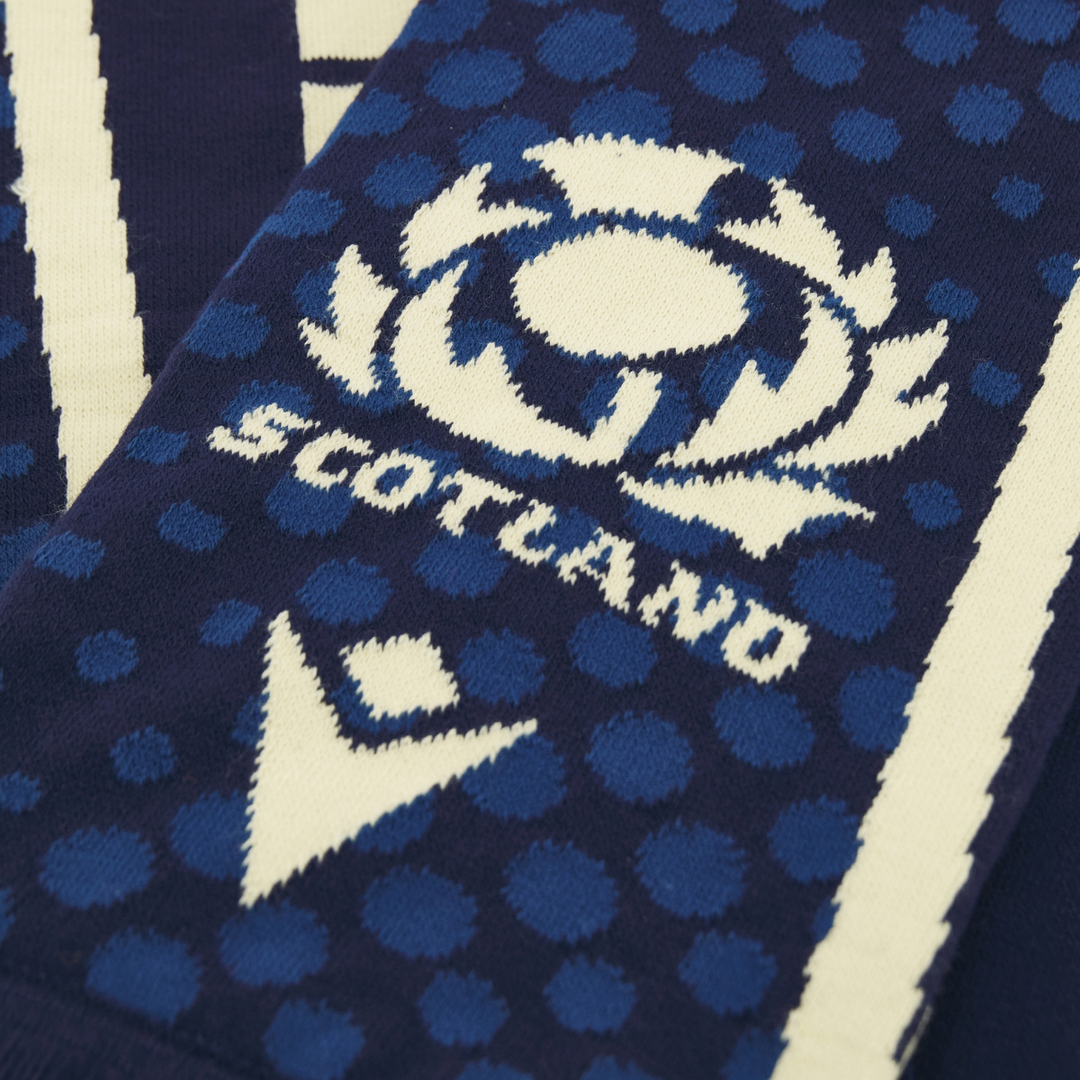 Macron Scotland Rugby Text Scarf Navy/Sand 2026/27