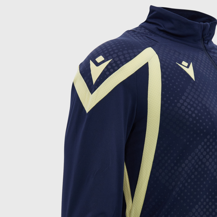 Macron Scotland Rugby 1/4 Zip Training Top Navy/Sand 2026/27
