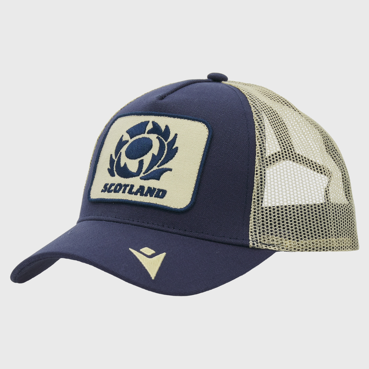 Macron Scotland Rugby Trucker Cap Navy/Sand 2026/27