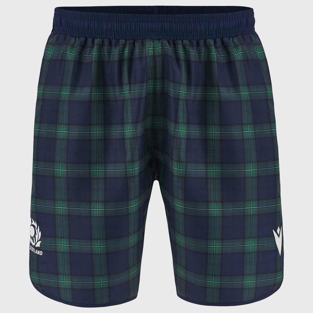 Macron Scotland Rugby Kid's Tartan Shorts - Rugbystuff.com