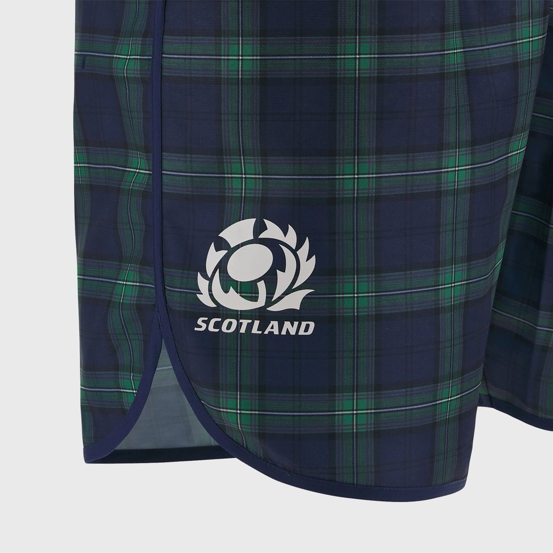 Macron Scotland Rugby Kid's Tartan Shorts - Rugbystuff.com