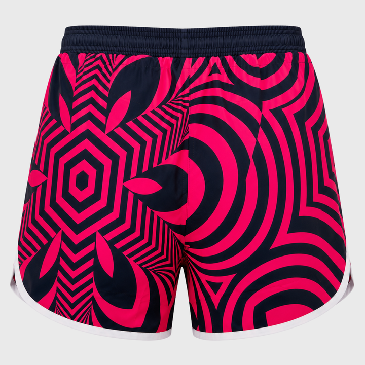 Macron Scotland Rugby Kid's Swim Shorts Navy/Neon Pink 2026/27
