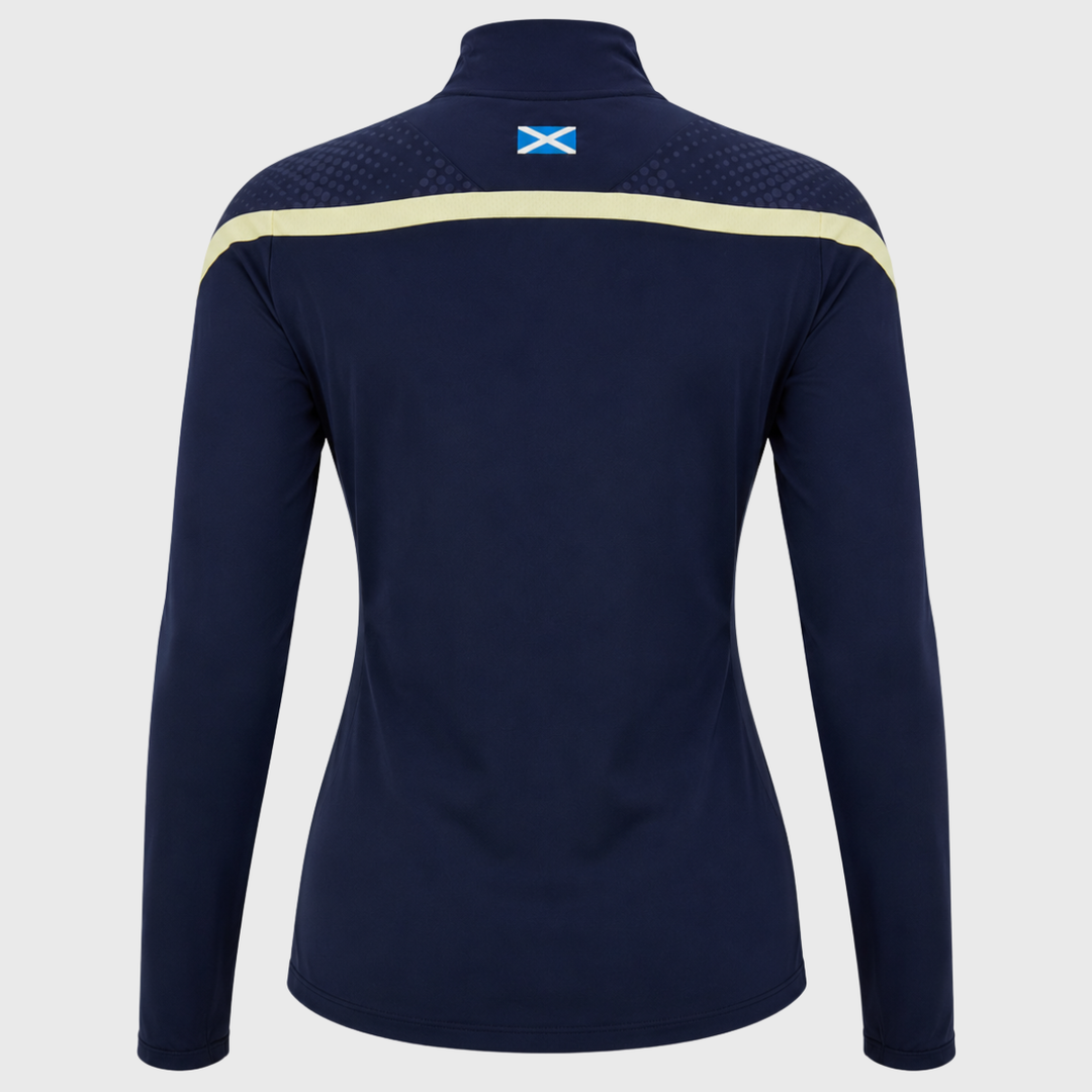 Macron Scotland Rugby Women's Training 1/4 Zip Navy/Sand 2026/27