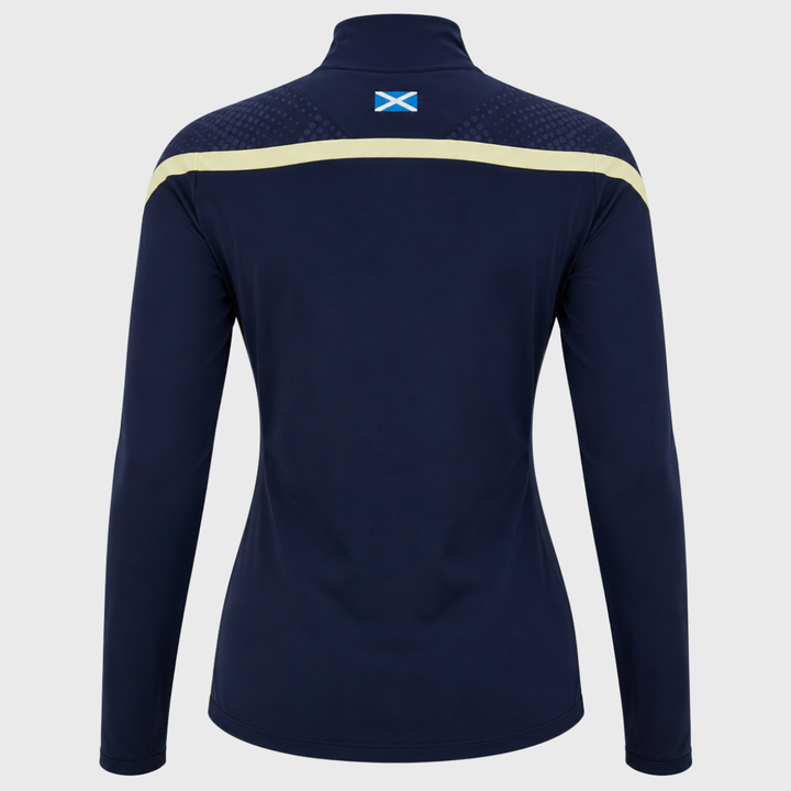 Macron Scotland Rugby Women's Training 1/4 Zip Navy/Sand 2026/27