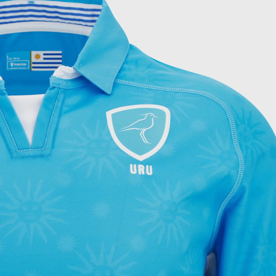 Macron Uruguay Men's Home Replica Rugby Shirt 2025/26 - Rugbystuff.com