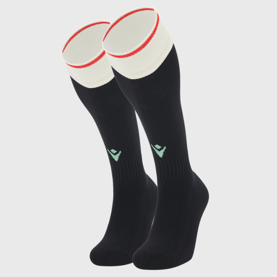 Macron Wales Away Rugby Socks 2025/26 - Rugbystuff.com