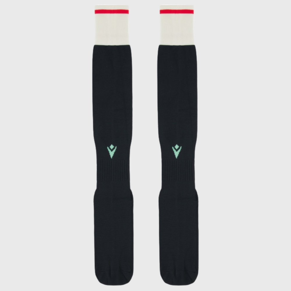 Macron Wales Away Rugby Socks 2025/26 - Rugbystuff.com