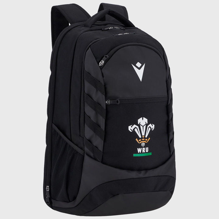 Macron Wales Rugby Back Pack Black - Rugbystuff.com