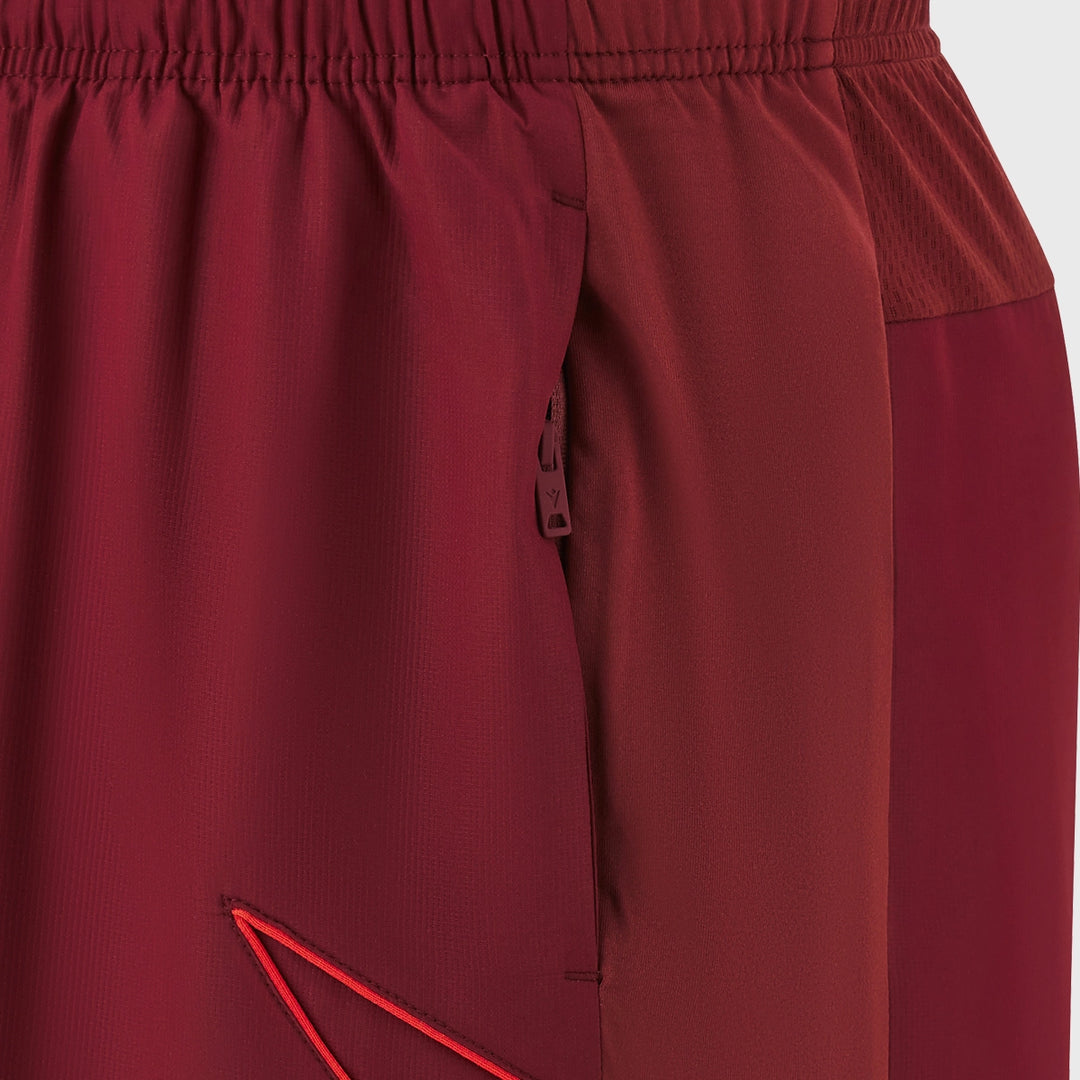 Macron Wales Rugby Training Bermuda Shorts Dark Red 2025/26 - Rugbystuff.com