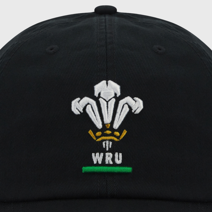 Macron Wales Rugby Dad Cap Black 2025/26 - Rugbystuff.com