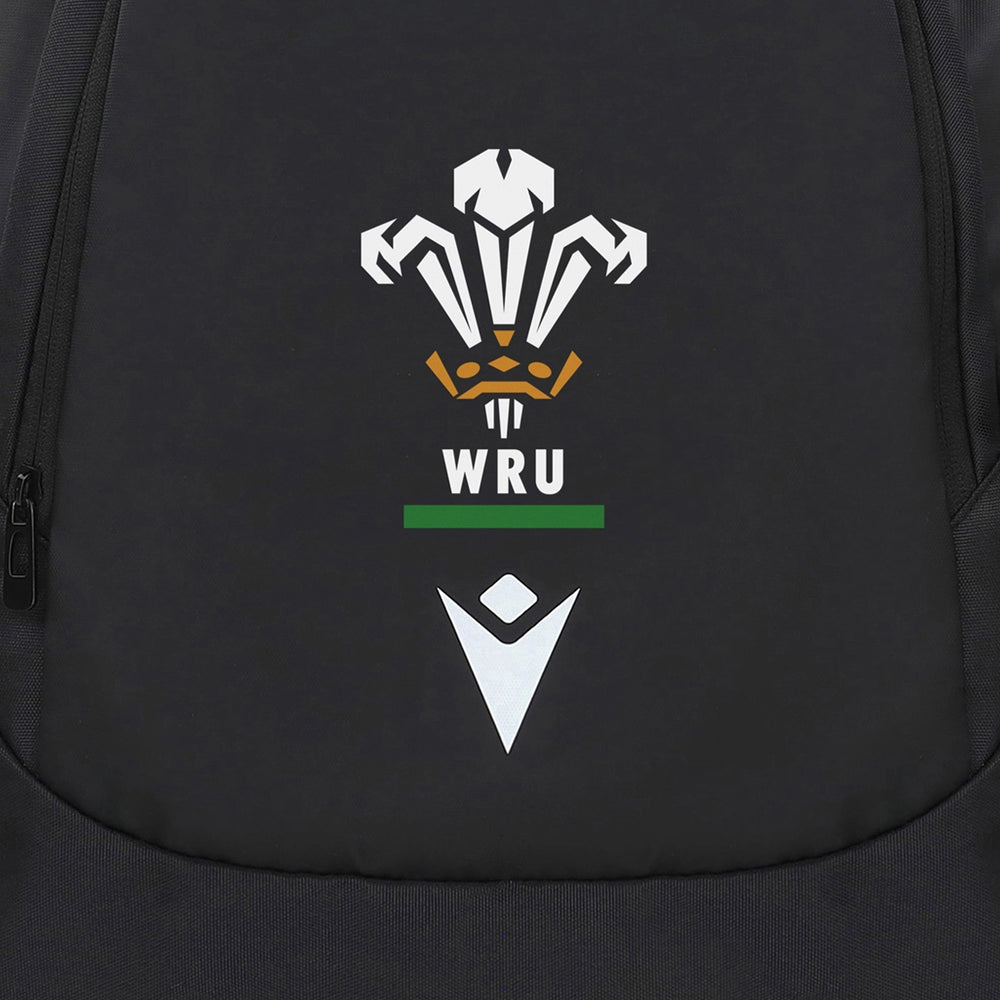 Macron Wales Rugby Gym Sack Black - Rugbystuff.com