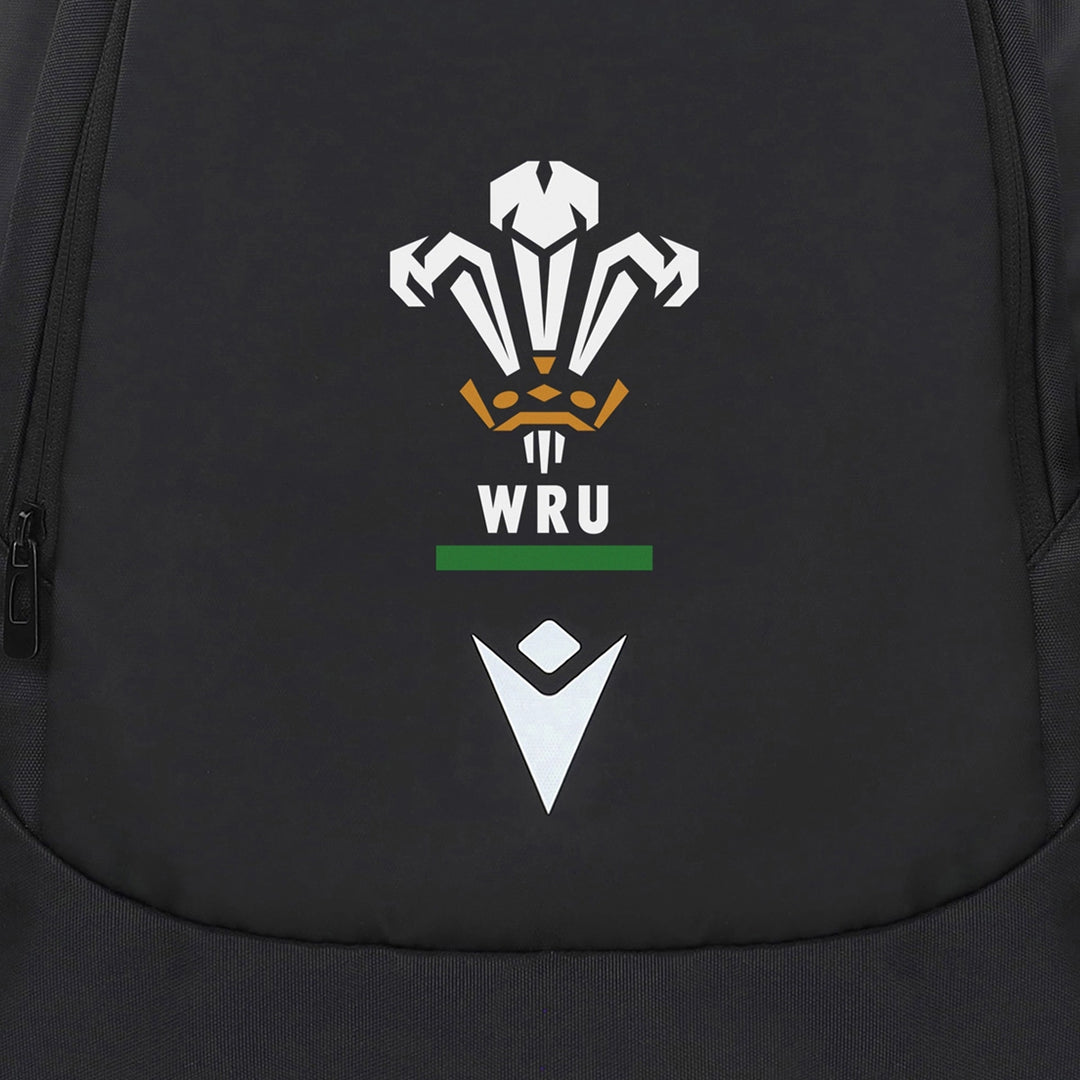 Macron Wales Rugby Gym Sack Black - Rugbystuff.com